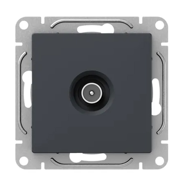 Механизм розетки EKF оконечный TV 5-862МГц Эпика графит