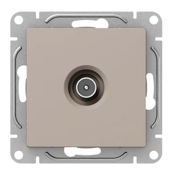 Механизм розетки EKF простой TV 5-862МГц Эпика кремовый