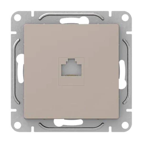 Механизм компьютерной розетки EKF RJ45 кат.5 Эпика кремовый