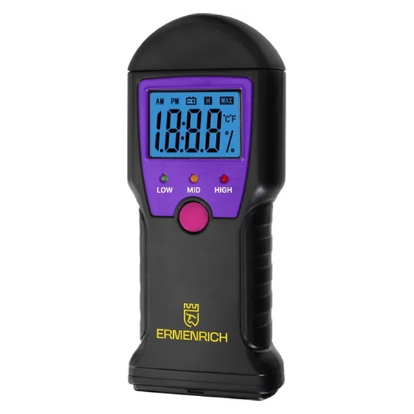 Датчик влажности Ermenrich Wett MW10 игольчатый влагомер для древесины и других материалов