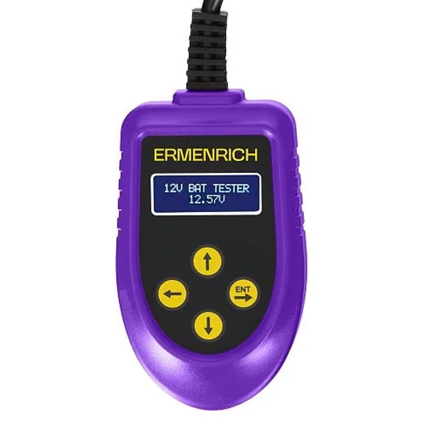Тестер аккумуляторный Ermenrich Zing AL30 автомобильный анализатор батарей