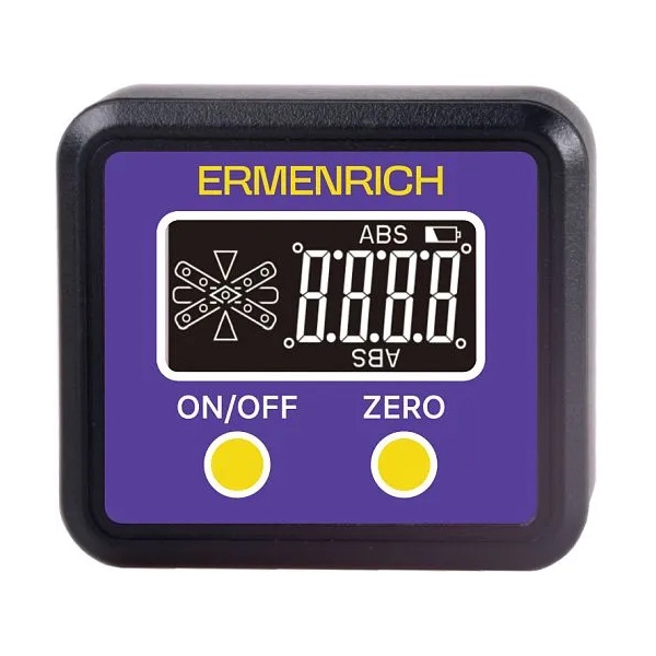 Цифровой уровень Ermenrich Verk LQ20 магнитный, измерение угла наклона в градусах