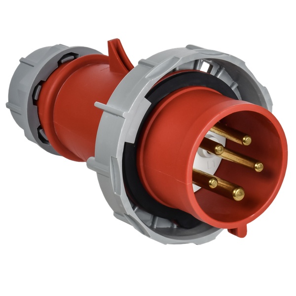 Вилка переносная с фазоинвертором ИЭК ССИ-0252ф 32А-6ч 380В 3P+PE+N IP67