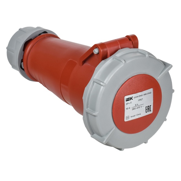 Розетка переносная ИЭК ССИ-2142 16А-6ч 380В 3P+PE IP67