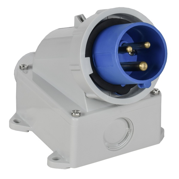 Вилка стационарная ИЭК ССИ-5132 16А-6ч/220В 2P+PE IP67