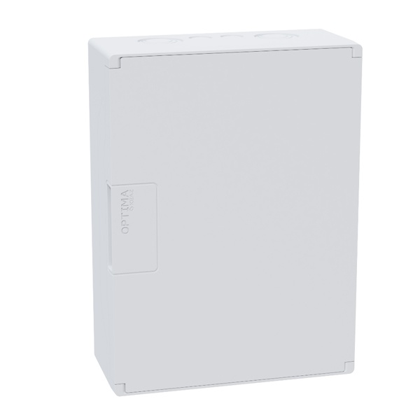 Щит навесной КЭАЗ OptiBox Pro 8-NNR-IP40 8 модулей непрозрачная белая дверца IP40 (электрический шкаф)