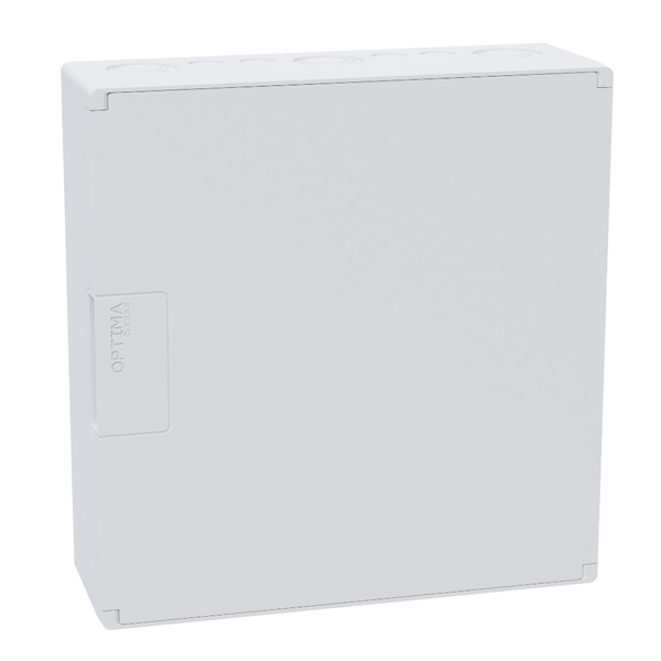 Щит навесной КЭАЗ OptiBox Pro 12-NNR-IP40 12 модулей непрозрачная белая дверца IP40 (электрический шкаф)