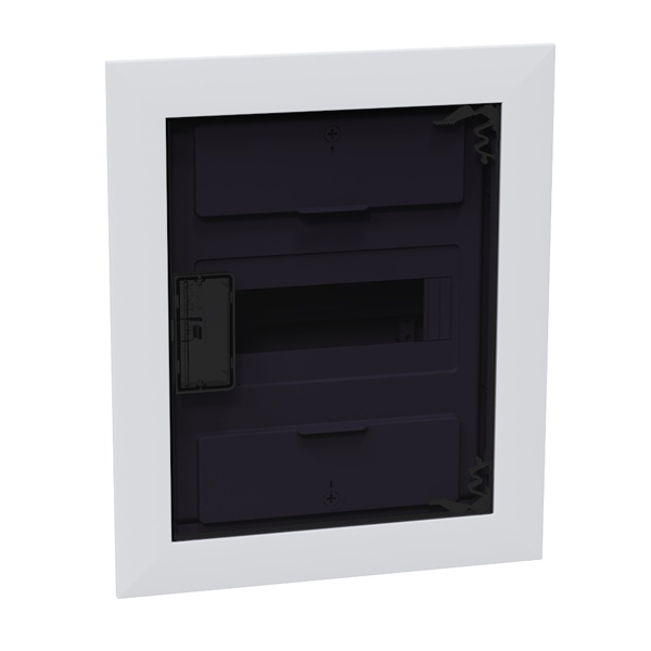 Щит встраиваемый КЭАЗ OptiBox Pro 8-VKR-IP40 8 модулей прозрачная черная дверца IP40