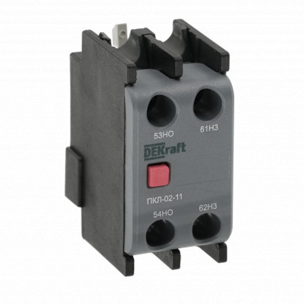 Приставка контактная лицевой установки DEKraft ПКЛ-02 2НО