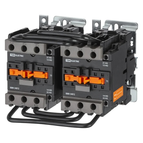 Контактор реверсивный TDM КМН-38032 80А 230В/АС3 2НО;2НЗ