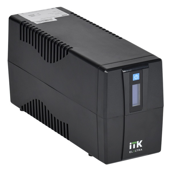 Источник бесперебойного питания ITK ELECTRA ET 600ВА/360Вт с АКБ 1х7AH USB 4хС13 LCD