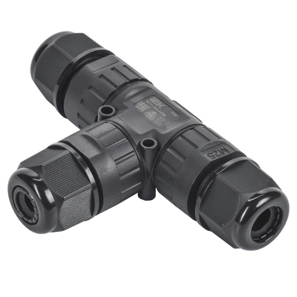 Коннектор кабельный ИЭК герметичный WTP-306 3 PIN IP68