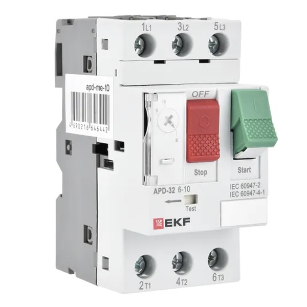 Автомат пуска двигателя EKF АПД-32 0,16-0,25А (New) (автомат защиты двигателя)