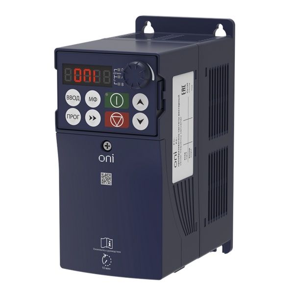 Преобразователь частоты ONI (ИЭК) FC-230 1Ф 220В 0,75кВт 4А встроенный тормозной модуль