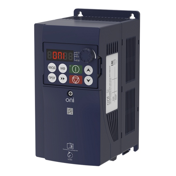 Преобразователь частоты ONI (ИЭК) FC-230 3Ф 380В 4кВт 9А встроенный тормозной модуль