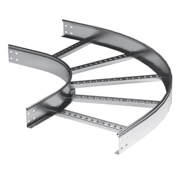 Угол горизонтальный DKC 90° для лестничного лотка 100х600 R300 с крепежом