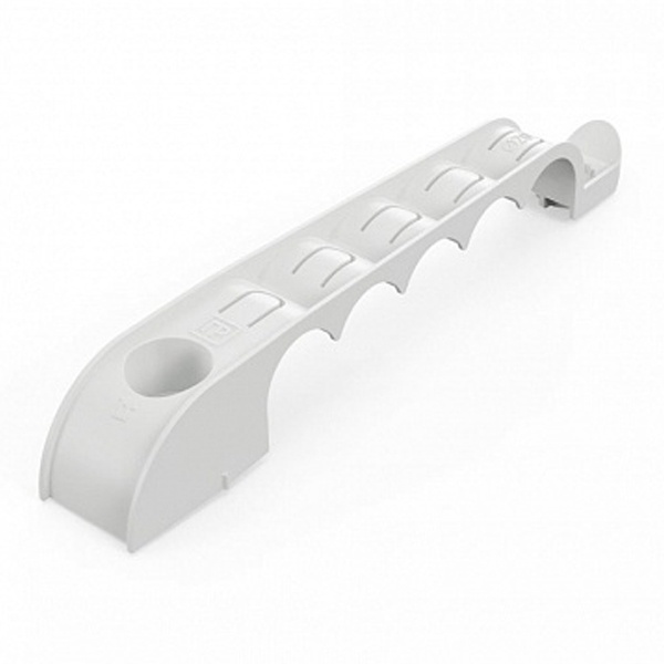 Держатель труб Промрукав для прямого монтажа односторонний на 5 мест серый d20 мм (200шт/кор)