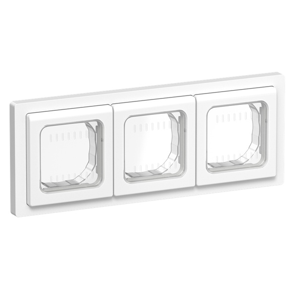 Рамка 3-местная ИЭК FLITE IP55 Рпро-3-55-ФлБ белый