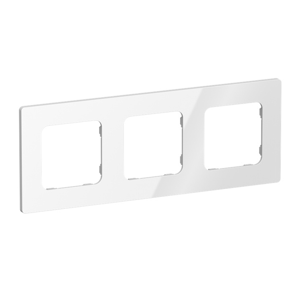 Рамка 3-местная ИЭК FLITE Classic РУ-3-К-ФлБ белый