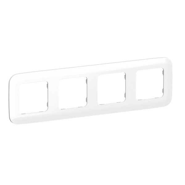Рамка 4-местная ИЭК FLITE Artistic РУ-4-А-ФлБ белый