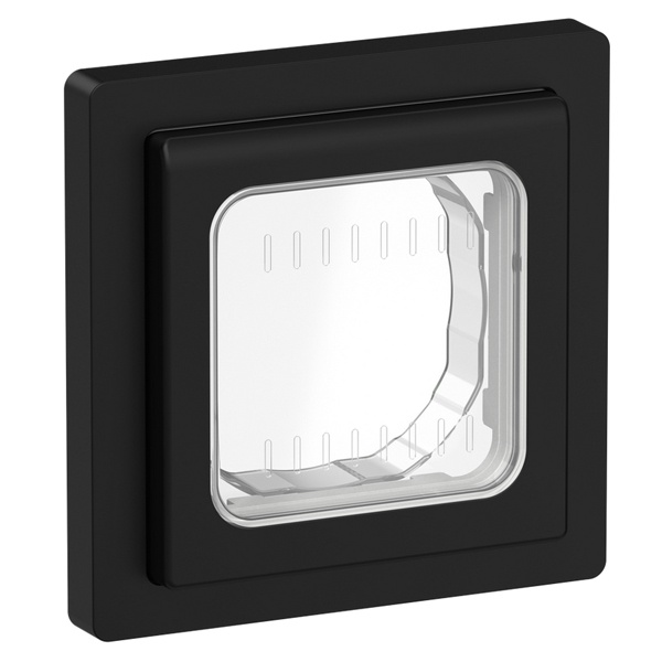 Рамка 1-местная ИЭК FLITE IP55 Рпро-1-55-ФлЧ черный