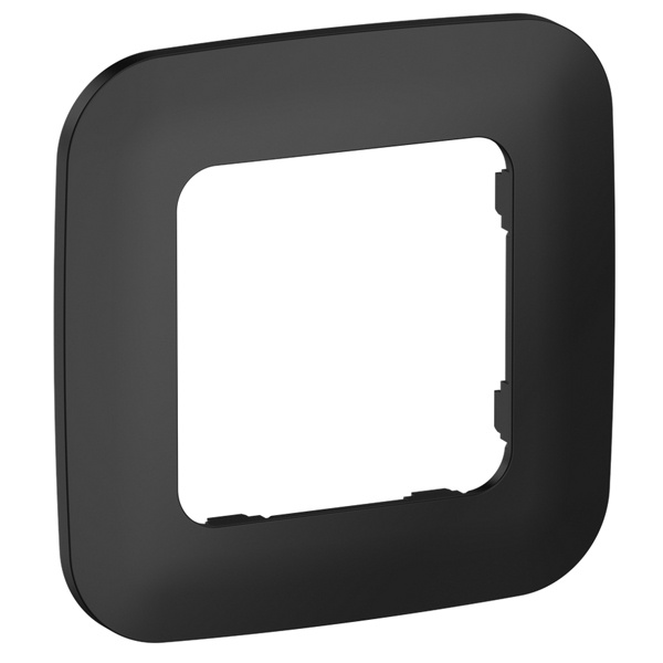 Рамка 1-местная ИЭК FLITE Artistic РУ-1-А-ФлЧ черный