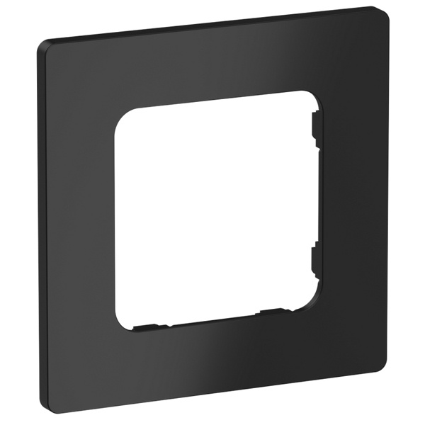 Рамка 1-местная ИЭК FLITE Classic РУ-1-К-ФлЧ черный