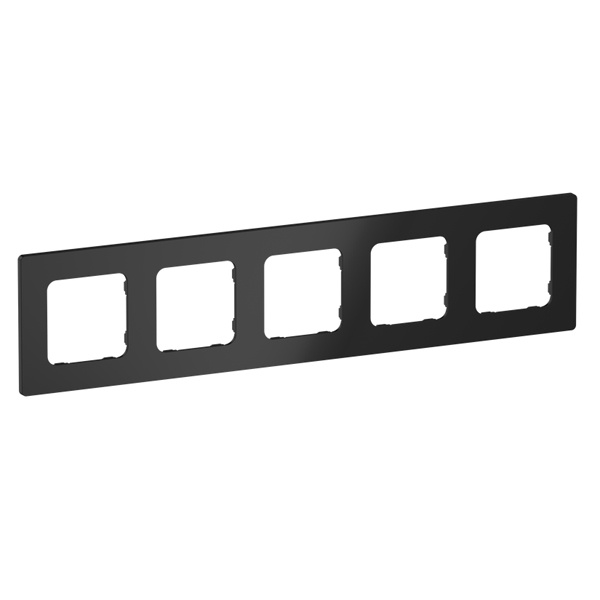 Рамка 5-местная ИЭК FLITE Classic РУ-5-К-ФлЧ черный