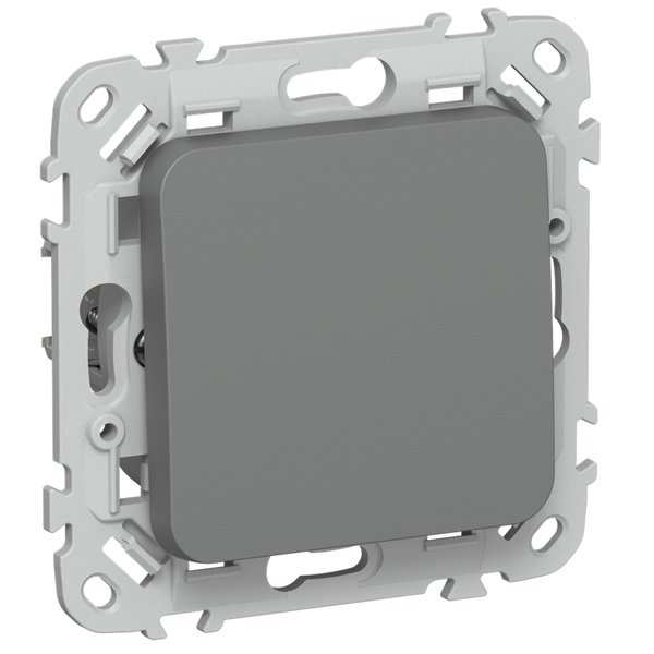 Переключатель одноклавишный ИЭК FLITE ВС61-1-0-ФлМА 10А мокрый асфальт