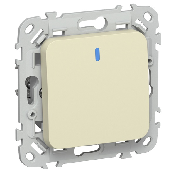 Переключатель одноклавишный с индикацией ИЭК FLITE ВС61-1-1-ФлН 10А навахо