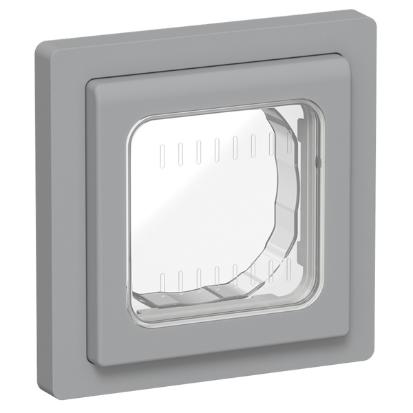 Рамка 1-местная ИЭК FLITE IP55 Рпро-1-55-ФлС серый