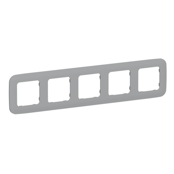 Рамка 5-местная ИЭК FLITE Artistic РУ-5-А-ФлС серый