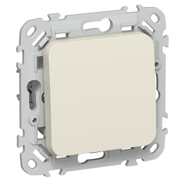 Переключатель перекрестный одноклавишный ИЭК FLITE ВС71-1-0-ФлСл 10А сливочный