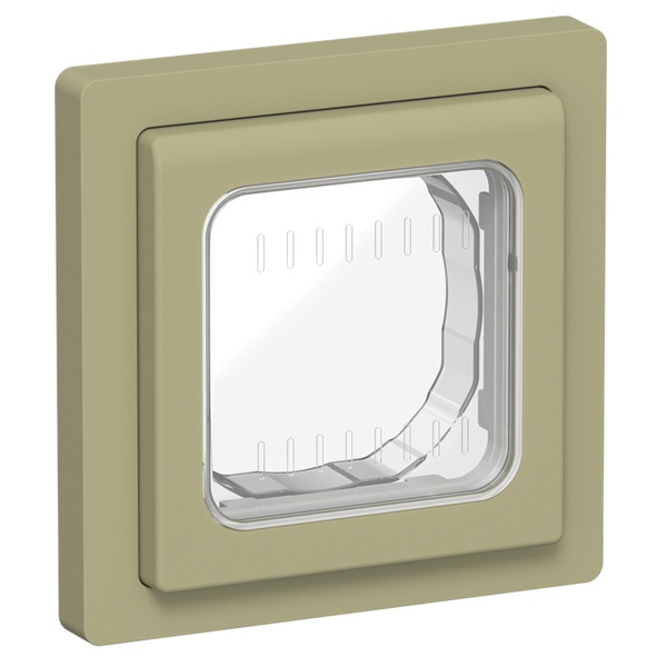 Рамка 1-местная ИЭК FLITE IP55 Рпро-1-55-ФлО оливковый