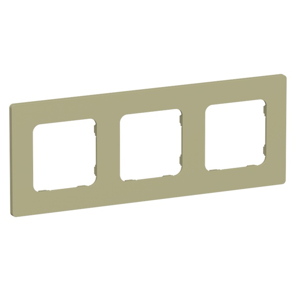 Рамка 3-местная ИЭК FLITE Classic РУ-3-К-ФлО оливковый