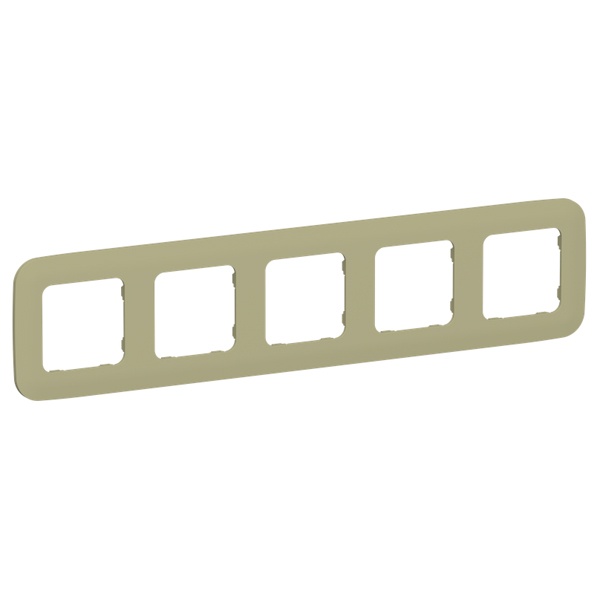 Рамка 5-местная ИЭК FLITE Artistic РУ-5-А-ФлО оливковый
