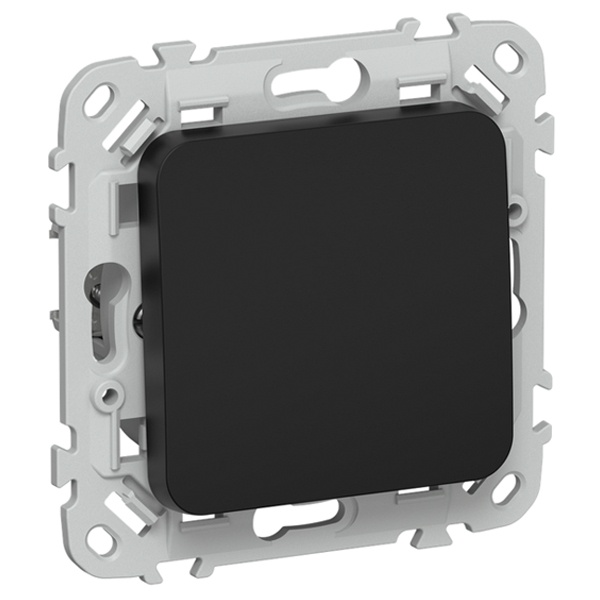 Выключатель кнопочный одноклавишный ИЭК FLITE ВС11-2-0-ФлЧ 10А черный