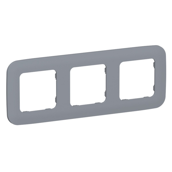 Рамка 3-местная ИЭК FLITE Artistic РУ-3-А-ФлМ маренго