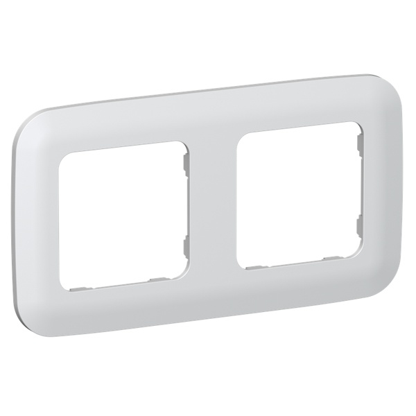 Рамка 2-местная ИЭК FLITE Artistic РУ-2-А-ФлЖ жемчуг