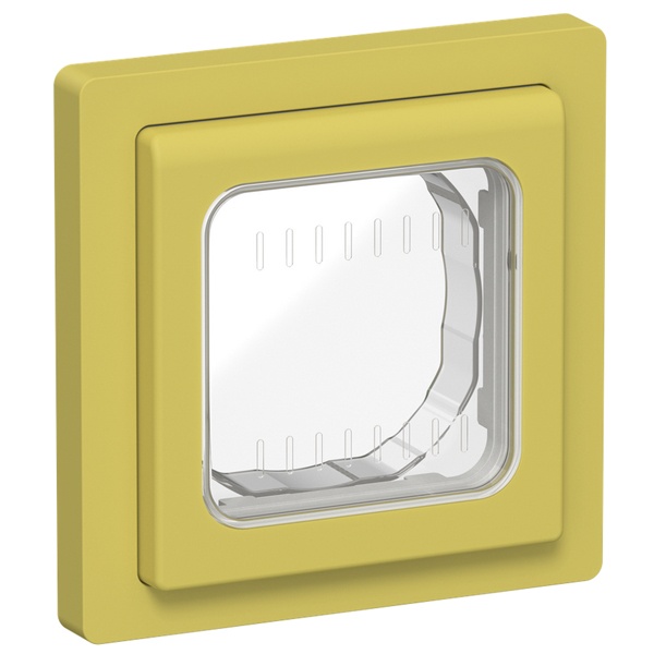 Рамка 1-местная ИЭК FLITE IP55 Рпро-1-55-ФлЖК желтый карри