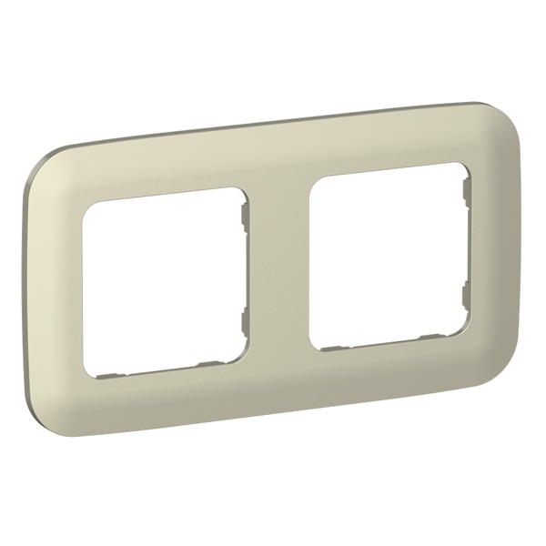 Рамка 2-местная ИЭК FLITE Artistic РУ-2-А-ФлШ шампань