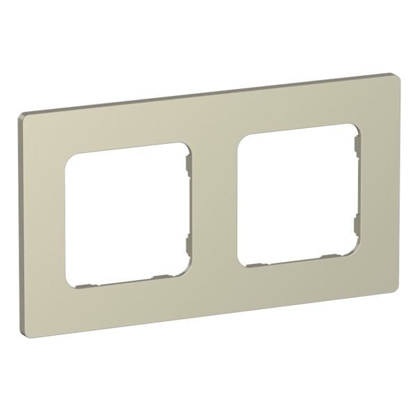 Рамка 2-местная ИЭК FLITE Classic РУ-2-К-ФлШ шампань
