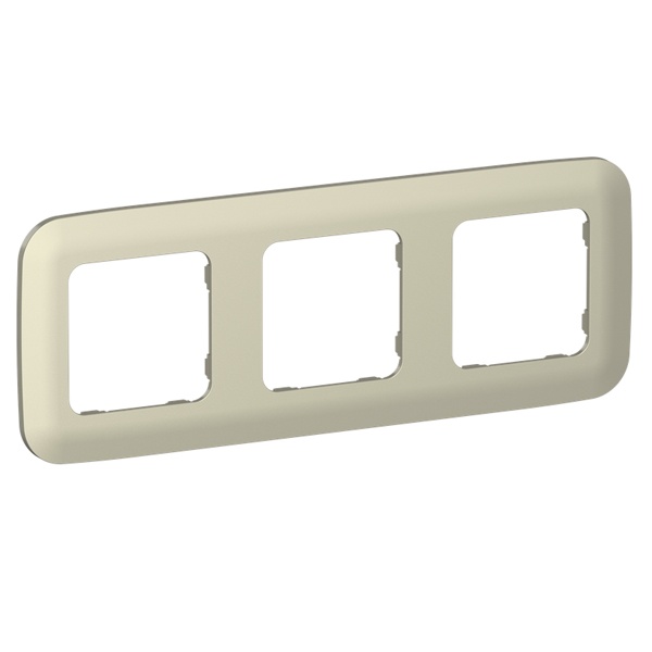 Рамка 3-местная ИЭК FLITE Artistic РУ-3-А-ФлШ шампань