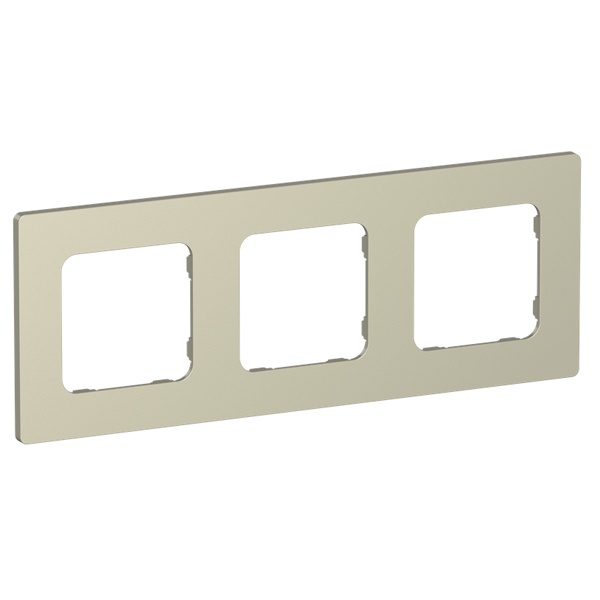 Рамка 3-местная ИЭК FLITE Classic РУ-3-К-ФлШ шампань