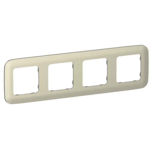 Рамка 4-местная ИЭК FLITE Artistic РУ-4-А-ФлШ шампань