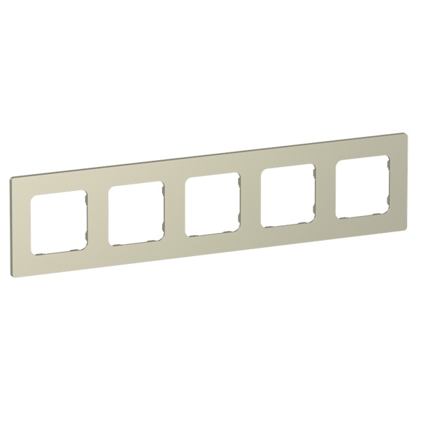 Рамка 5-местная ИЭК FLITE Classic РУ-5-К-ФлШ шампань