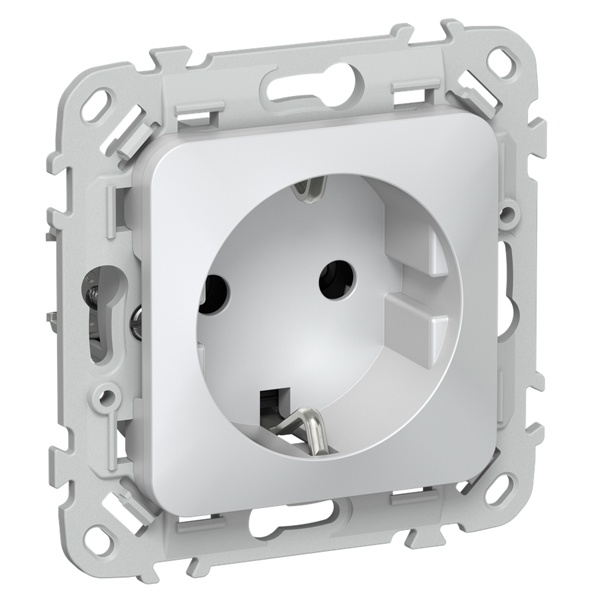 Розетка с заземлением ИЭК FLITE РС11-0-ФлЖ 16А жемчуг