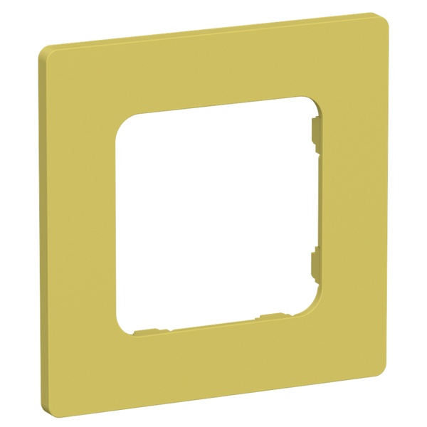 Рамка 1-местная ИЭК FLITE Classic РУ-1-К-ФлЖК желтый карри