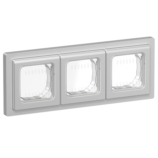 Рамка 3-местная ИЭК FLITE IP55 Рпро-3-55-ФлА алюминий