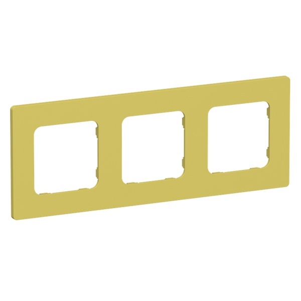 Рамка 3-местная ИЭК FLITE Classic РУ-3-К-ФлЖК желтый карри